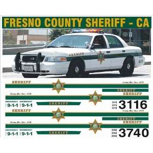  BILL BOZO FRESNO, CA COUNTY SHERIFF DECALS