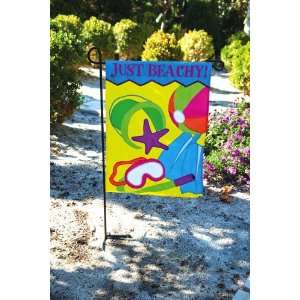    Garden Size Flag, Applique Just Beachy Patio, Lawn & Garden