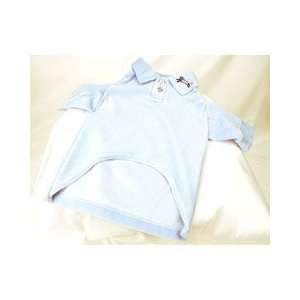 Blue Velour Dog Fine Polo Shirt (Tiny) 