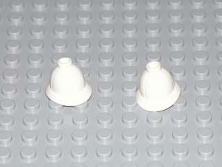 LEGO 2x White Minifig Headgear Pith Helmet Adventurers  