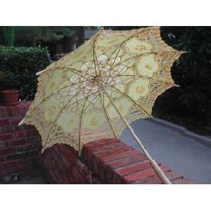  Yellow Lace Parasol 