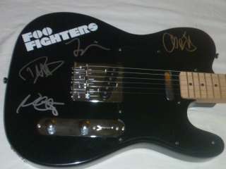 FOO FIGHTERS SIGNED GUITAR X4 DAVE GROHL NIRVANA PROOF  
