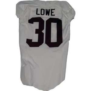  Jonathan Lowe #30 Alabama 2007 08 Game Used White Jersey w 