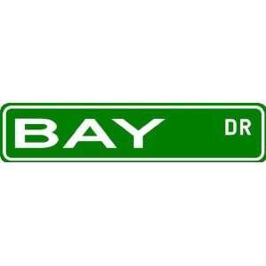 BAY Street Sign ~ Family Lastname Sign ~ Gameroom, Basement, Garage 
