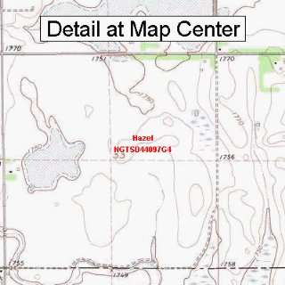  USGS Topographic Quadrangle Map   Hazel, South Dakota 