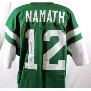 Joe Namath Autographed Green Jets Jersey   PSA/DNA   Autographed NFL 