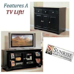 Sunrise Home Furnishings Lehigh TV CredenzaFREE Inside 