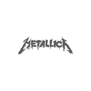  Metallica DARK GREY Vinyl window decal sticker Office 
