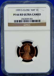 1999 S CLOSE *AM* PF66 RD ULTRA CAMEO NGC LINCOLN CENT  