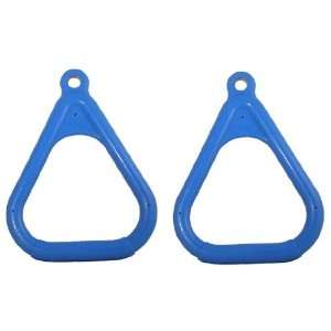  Swingset Playground Trapeze Rings Blue One Pair Swing 