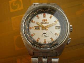 Vintage JAPAN ORIENT SK Crystal 21 Jewels Automatic Mens Watch  
