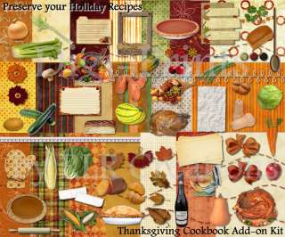 files preserve your holiday recipes includes 20 12x12 300 dpi papers 