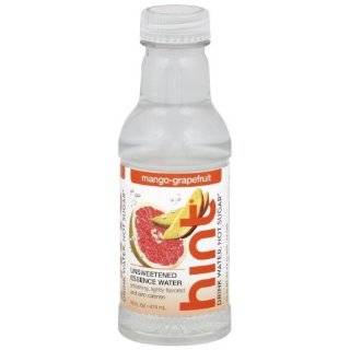 Hint Premium Essence Water, Mango Grapefruit, 16 Ounce Bottles (Pack 