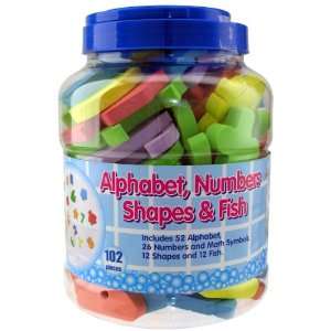    Alphabet, Numbers, Shapes and Fish Bathtub Fun Toys & Games