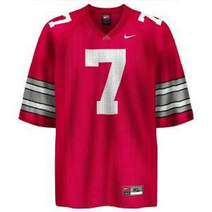  Nike Ohio State Buckeyes #7 Scarlet Replica Football 