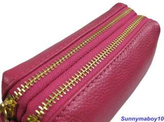 2011 Leather Women Two Zipper Wallet Lady Bag Men Purse  