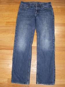Mens American Eagle Jeans Straight Fit Size 30x32 Button Fly Rugged 