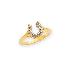   AA Diamond Horseshoe Ring Diamond quality AA (I1 clarity, G I color