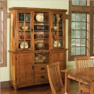   Cottage Style Dining Room Buffet/Hutch in Black Finish