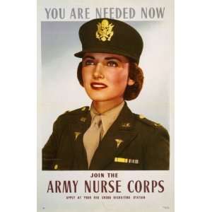   poster You are needed now  Join the Army Nurse Cor