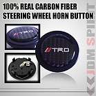  REAL CARBON FIBER STEERING WHEEL TRUMPET HORN BUTTON (Fits Accent