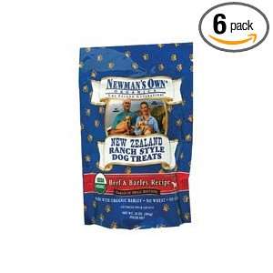 Newmans Own Dog Biscuit, Og, Beef Barly, 10 Ounce (Pack of 6)