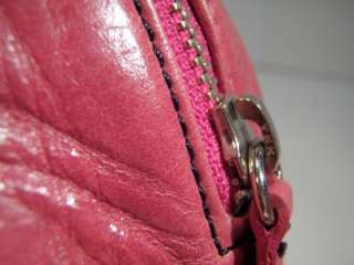 Franco Sarto Pink Magenta leather purse tote satchel nice  