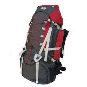   Red Internal Frame Hiking Backpack Travel Bag