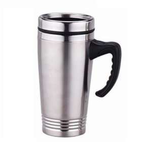 Stainless Steel Insulated Travel Coffee Mug 16 OZ  Kitchen 