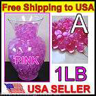Pink Crystal Soil 1lb Water Marbles Beads for Plants & Wedding Art 