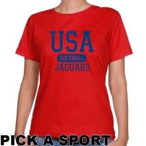  South Alabama Jaguars Ladies Red Custom Sport Classic Fit 