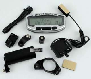 2012 LCD Bicycle Bike Computer Odometer Speedometer With Backlight 