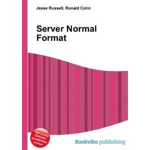  Server Normal Format Ronald Cohn Jesse Russell Books