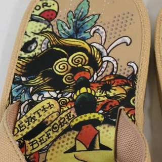 New Ed Hardy Skull Tattoo Sand Sandal Flip Flop Shoes  