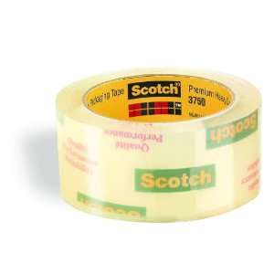  Scotch Box Sealing Tape, 72mm x 50m, Clear (3750) Office 