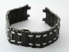   material stainless steel color black silver double fold over clasp