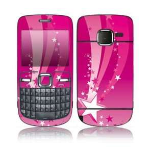 Nokia C3 00 Decal Skin   Pink Stars