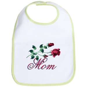    Baby Bib Kiwi Mom with Roses for Mothers Day 