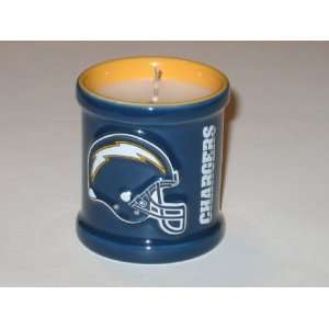 SAN DIEGO CHARGERS Team Logo Embossed Scented Decorative VOTIVE CANDLE 