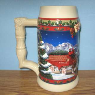 BUDWEISER 2003 HOLIDAY STEIN CS560   OLD TOWNE HOLIDAY  