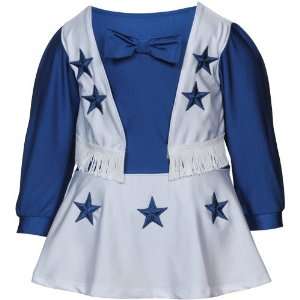  Dallas Cowboys Toddler Girls Cheerleader Uniform Sports 