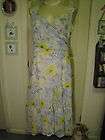 Lovely White & Yellow Floral Dress by Together in size 12