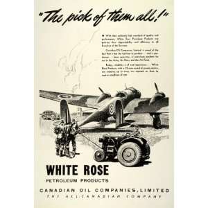   Airfield Fighter Plane WWII Airmen   Original Print Ad