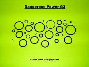 Dangerous Power DP G3 / G3iQ O Ring Kit   2 Rebuilds  