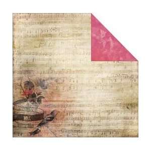  Design Pretty In Pink Double Sided Heavy Weight Paper 12X12 Music 