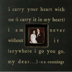    I Carry Your Heart Square Picture Frame Arts, Crafts & Sewing