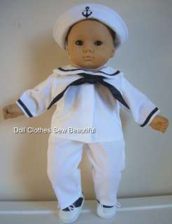 DOLL CLOTHES fits Bitty Baby Boy Sailor Ensemble WOW  