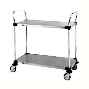   Steel Commercial Utility Cart with 2 Shelves 24x36