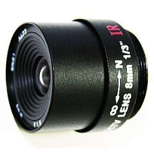    8mm Fixed Iris Lens 1/3 CS F1.6 IR Corrected