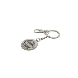  Set of 10, 6 Centimeter Circular Keychains with a Spinning 